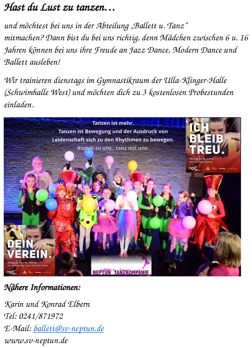 Grafik: Flyer Ballett