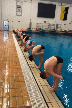 SV Neptun 1910 Aachen e.V. Kinder beim Osterlehrgang 2017 Wasserspringen